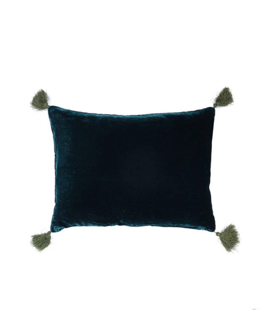 Home Le Monde Sauvage by Beatrice Laval | The Goa Pompons Cushion, From Le Monde Sauvage By Beatrice Laval