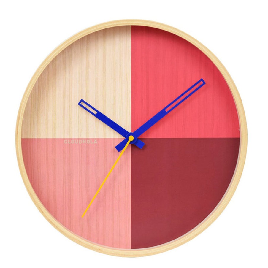 Home Cloudnola | Flor Wall Clock, From Cloudnola Red