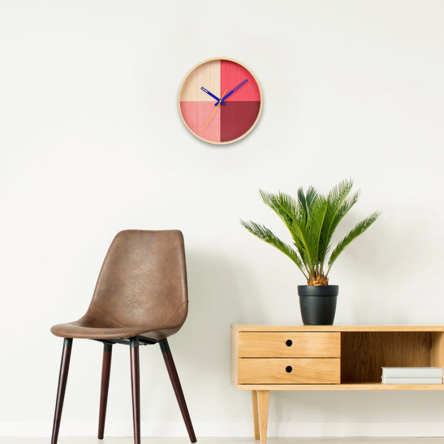 Home Cloudnola | Flor Wall Clock, From Cloudnola Red