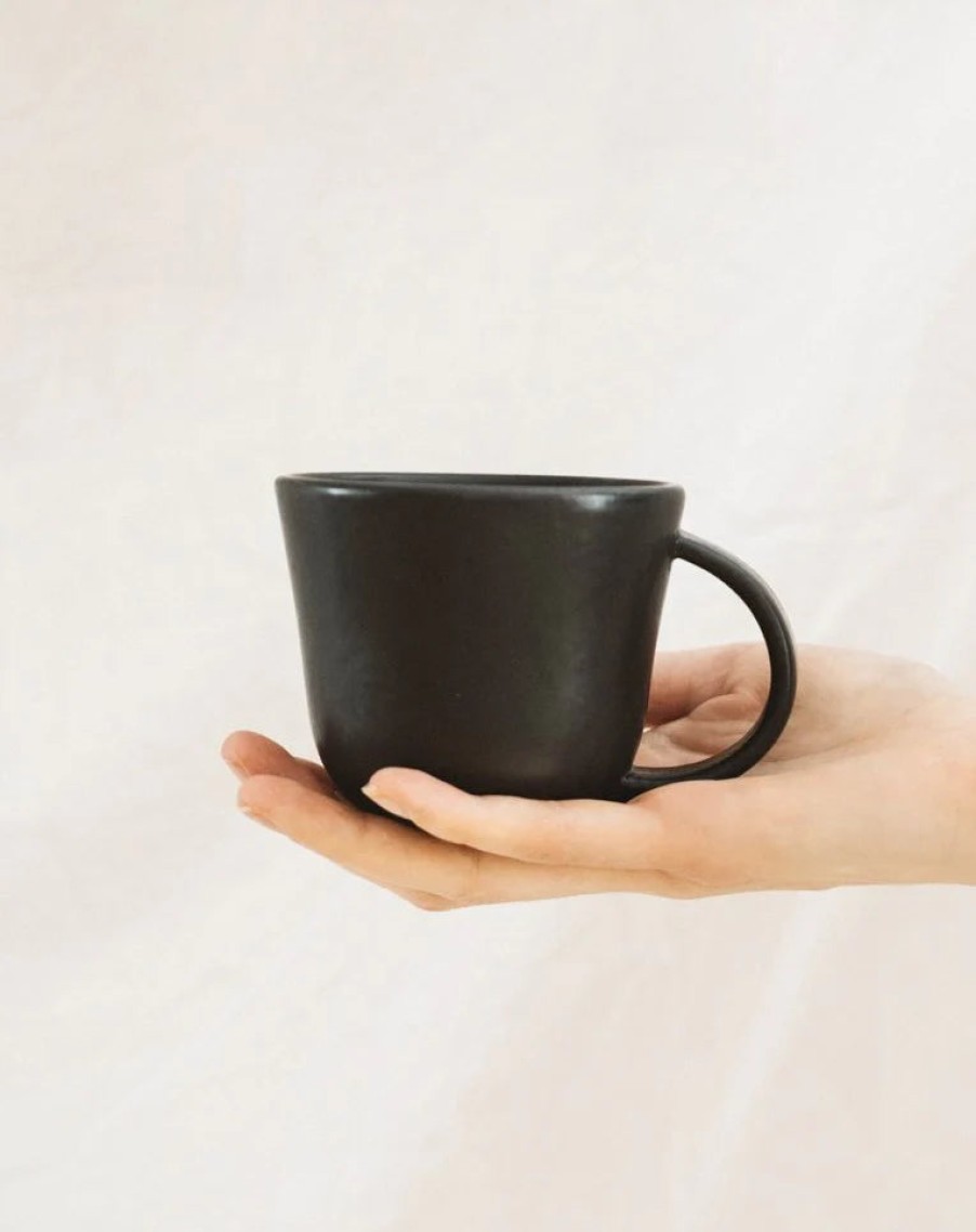 Kitchen Gharyan | Stoneware Coffee Mug, From Gharyan Black