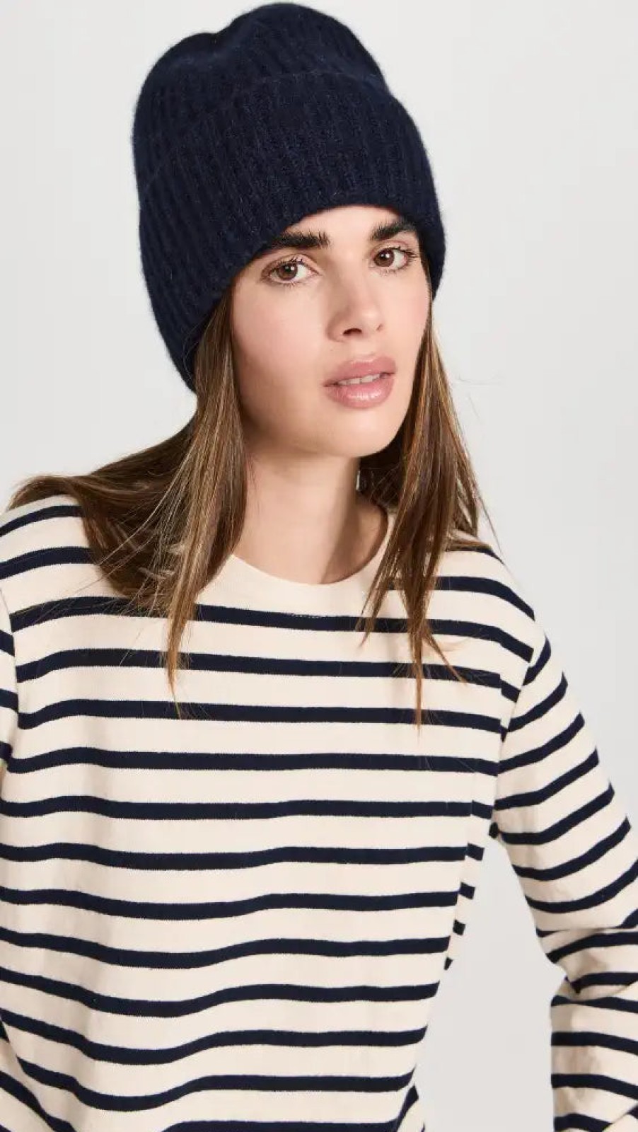 Fashion White u0026 Warren Beanies | Cashmere Lux Ribbed Beanie, From White & Warren