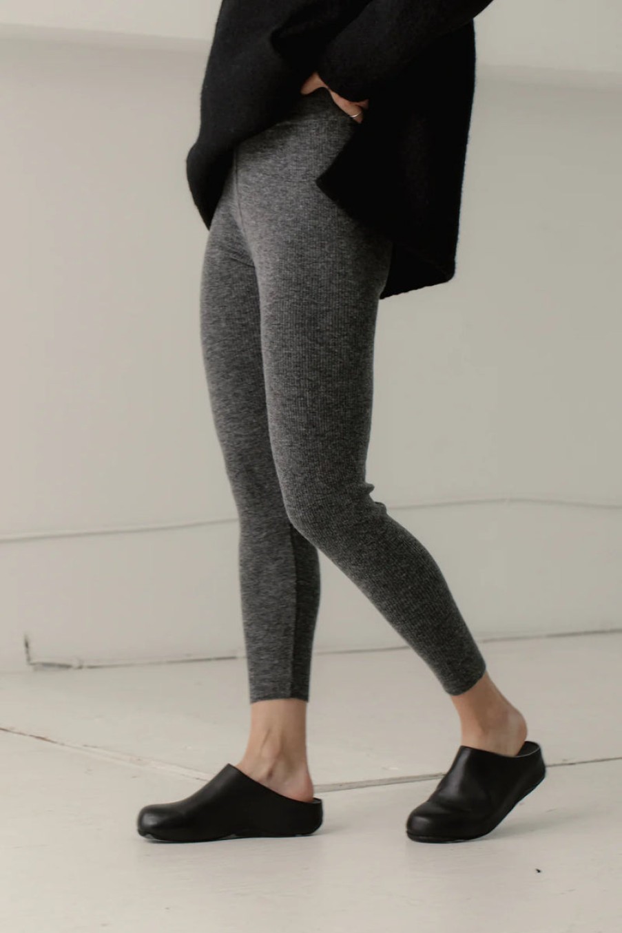 Fashion Bare Knitwear Bottoms | Marin Rib Tights, From Bare Knitwear