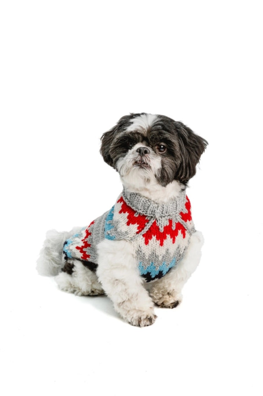 Home Chilly Dog | Chevron Dog Sweater, From Chilly Dog Grey