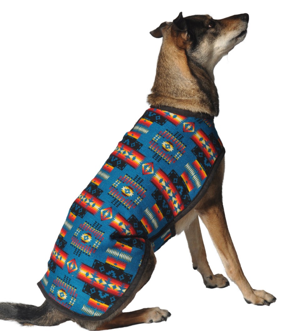 Home Chilly Dog | Southwest Dog Blanket, From Chilly Dog Turquois