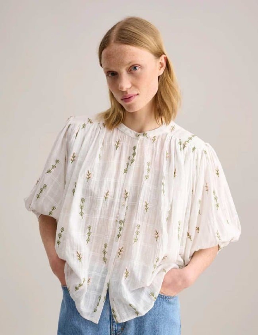 Fashion Bellerose Tops | Ink Blouse In White , From Bellerose Combo A