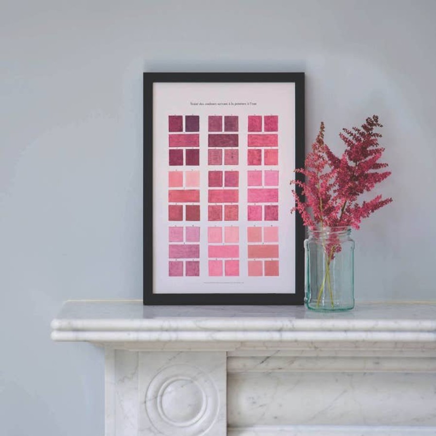 Home Roomytown | Watercolor Swatches Fine Art Print, From Roomytown Pink