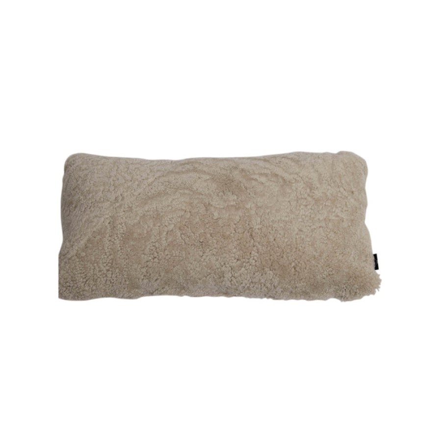 Home Natures Collection | Curly New Zealand Sheepskin Cushion, From Natures Collection Pearl