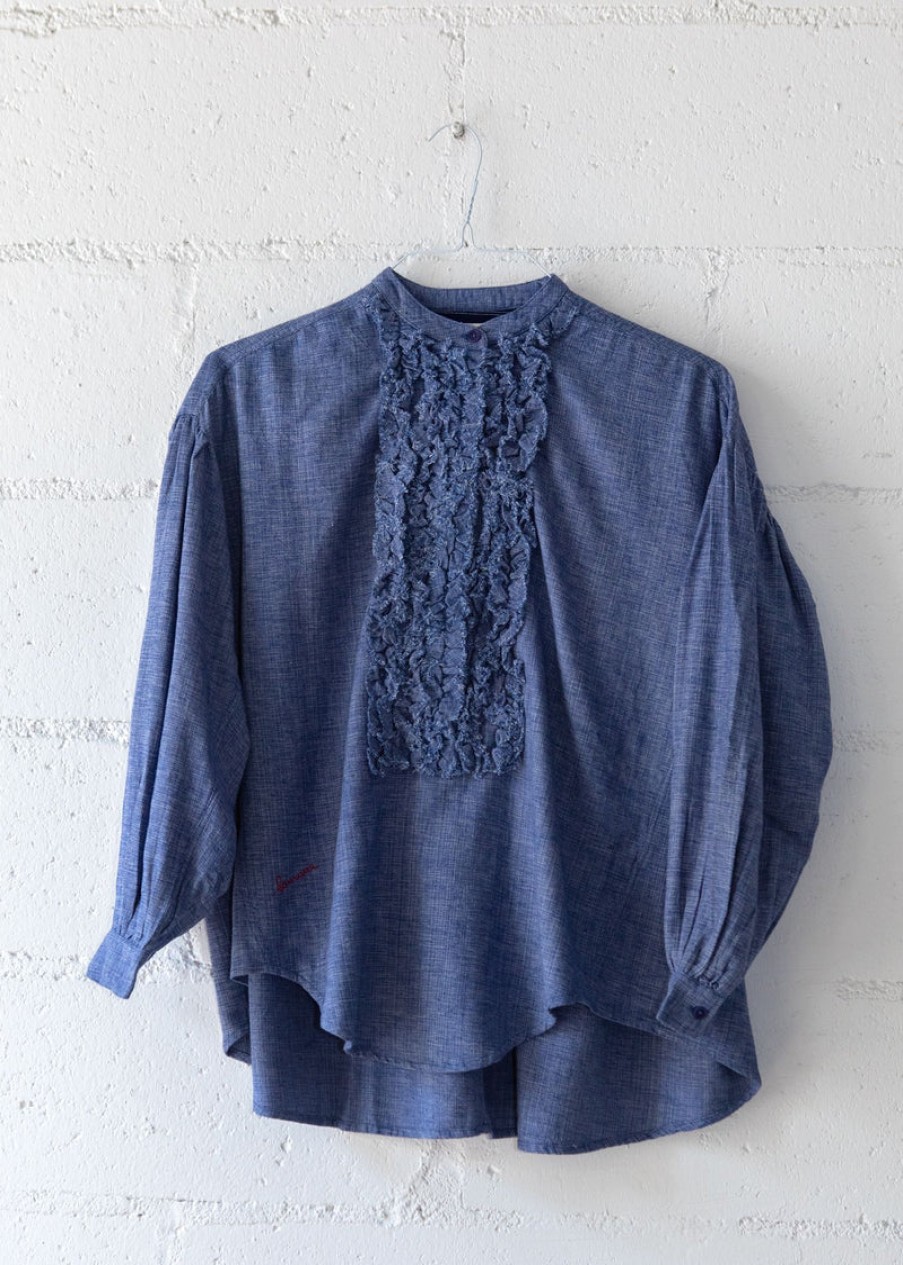 Fashion Laurence Bras Tops | Maggi Shirt, From Laurence Bras Blue Cha