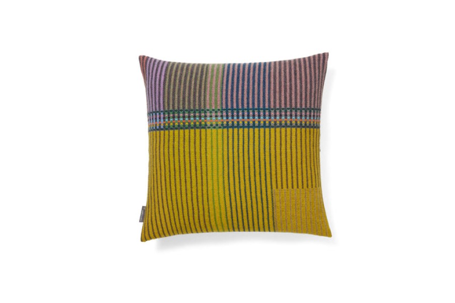 Home Wallace Sewell | Hambling Pinstripe Cushion Cover, From Wallace Sewell Yel/Pink