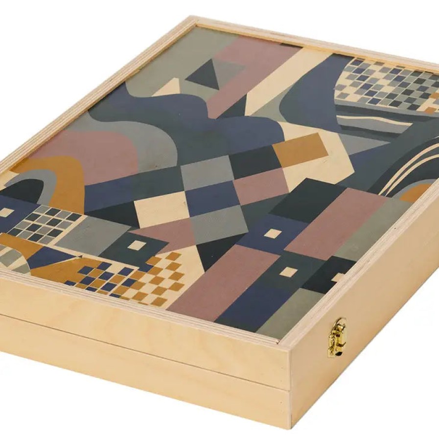 Home Wolfum | Paloma Tabletop Backgammon Set, From Wolfum Studio Teal