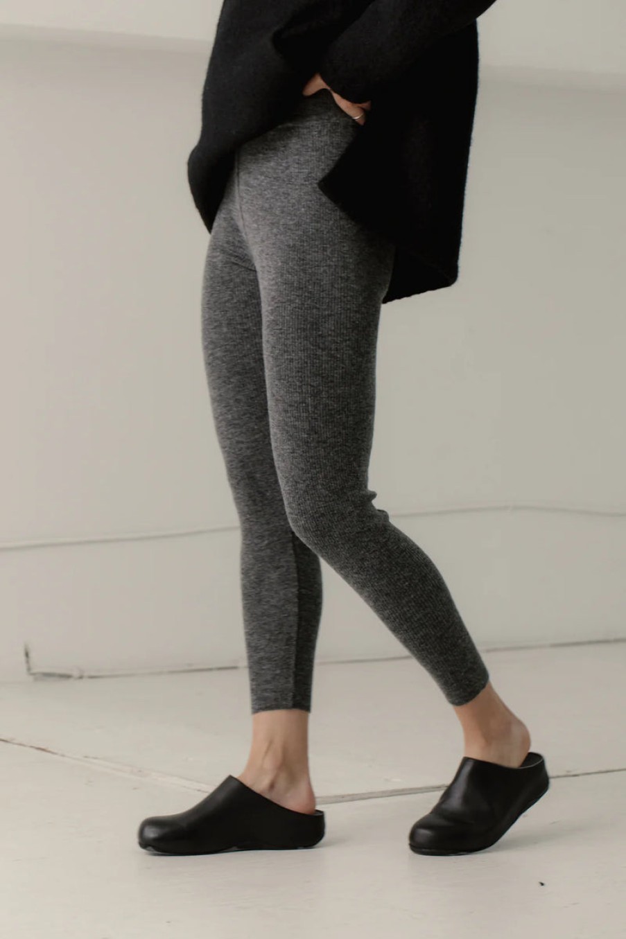 Fashion Bare Knitwear Bottoms | Marin Rib Tights, From Bare Knitwear