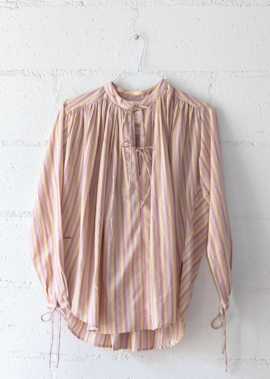 Fashion Laurence Bras Tops | New Cigar Shirt, From Laurence Bras Yel Pink