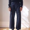 Fashion Uqnatu Bottoms | Sailor Pants In Melton Wool, From Uqnatu Navy