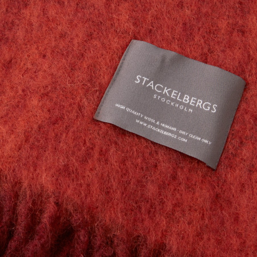 Home Stackelbergs | Mohair Blanket Fired Earth & Jaffa Orange Melange, From Stackelbergs Fired/Ja